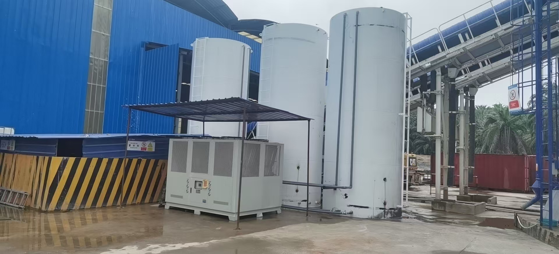 混泥土攪拌專用冷水機(jī)工程案例